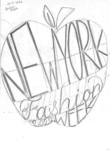 New York fashion week sketch New York fashion week sketch